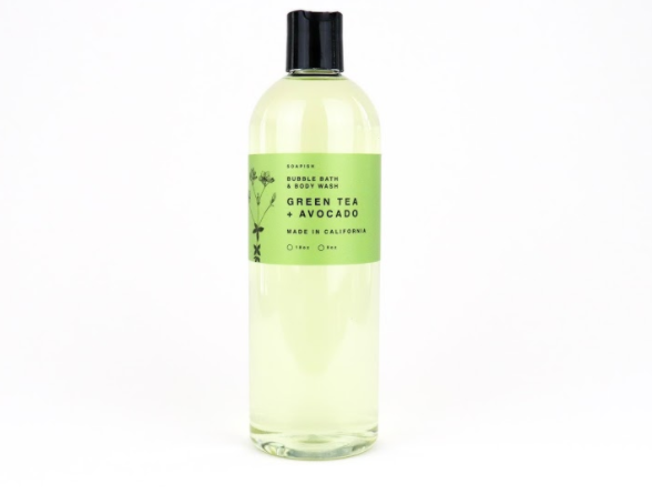 Green Tea + Avocado Bubble Bath & Body Wash