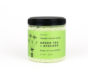 Green Tea + Avocado Sugar Scrub